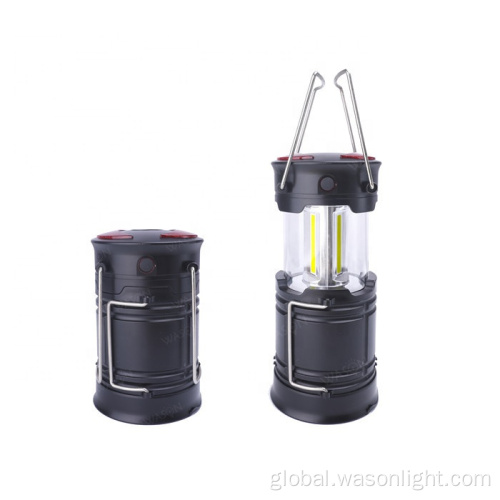 Ungroup Details New 3 in 1 battery operated weatherproof collapsible outdoor portable LED camping lantern with spotlight and red warning light Supplier